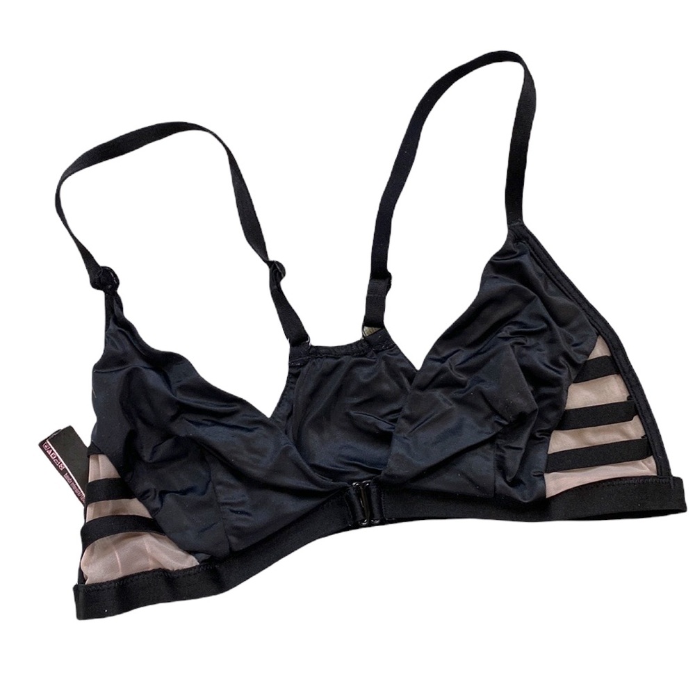 Victoria’s Secret Slick Black and Mesh Bralette - Picture 1 of 7